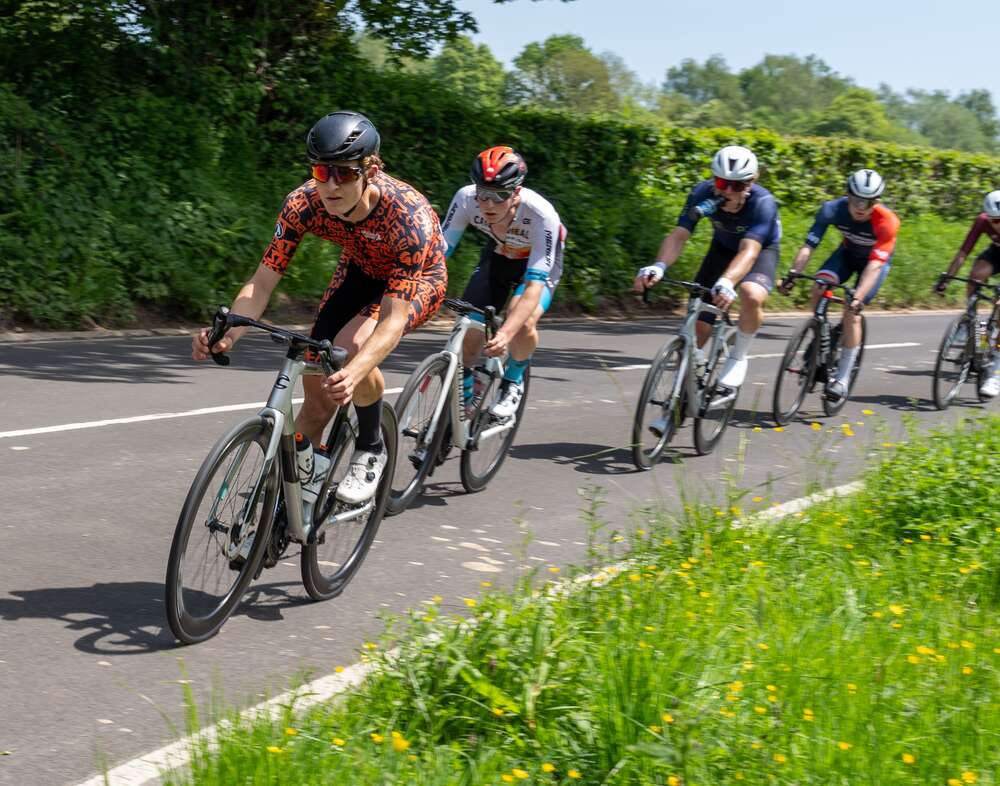 Gabriel Dellar (Stolen Goat Race Team) rides solo to victory